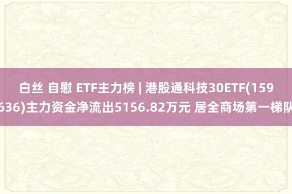 白丝 自慰 ETF主力榜 | 港股通科技30ETF(159636)主力资金净流出5156.82万元 居全商场第一梯队