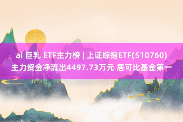 ai 巨乳 ETF主力榜 | 上证综指ETF(510760)主力资金净流出4497.73万元 居可比基金第一