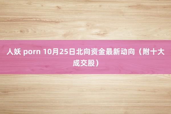 人妖 porn 10月25日北向资金最新动向（附十大成交股）