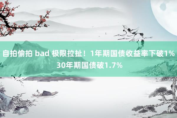 自拍偷拍 bad 极限拉扯！1年期国债收益率下破1% 30年期国债破1.7%